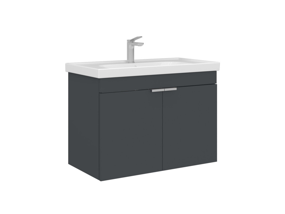 Mobile lavabo "Desna 80" - 80 x 45 x 58 cm - Antracite opaco