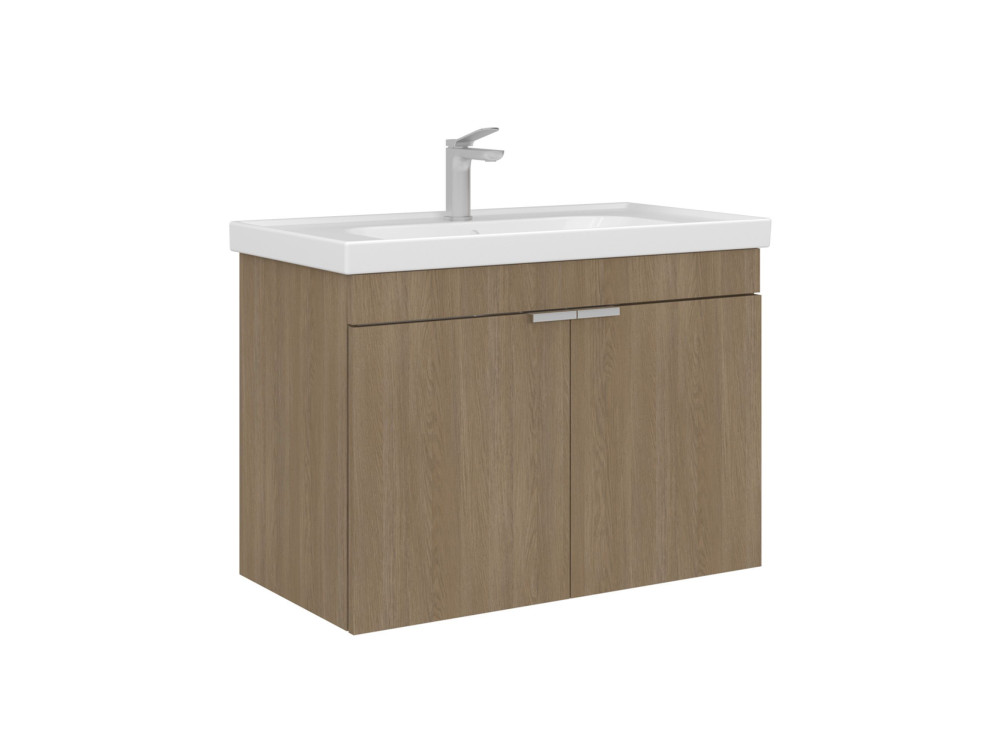 Mobile lavabo "Desna 80" - 80 x 45 x 58 cm - Rovere Sonomo
