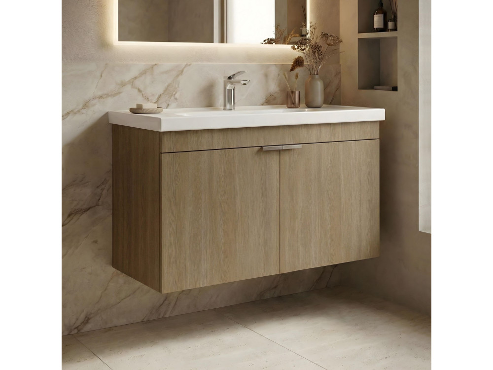Mobile lavabo "Desna 80" - 80 x 45 x 58 cm - Rovere Sonomo