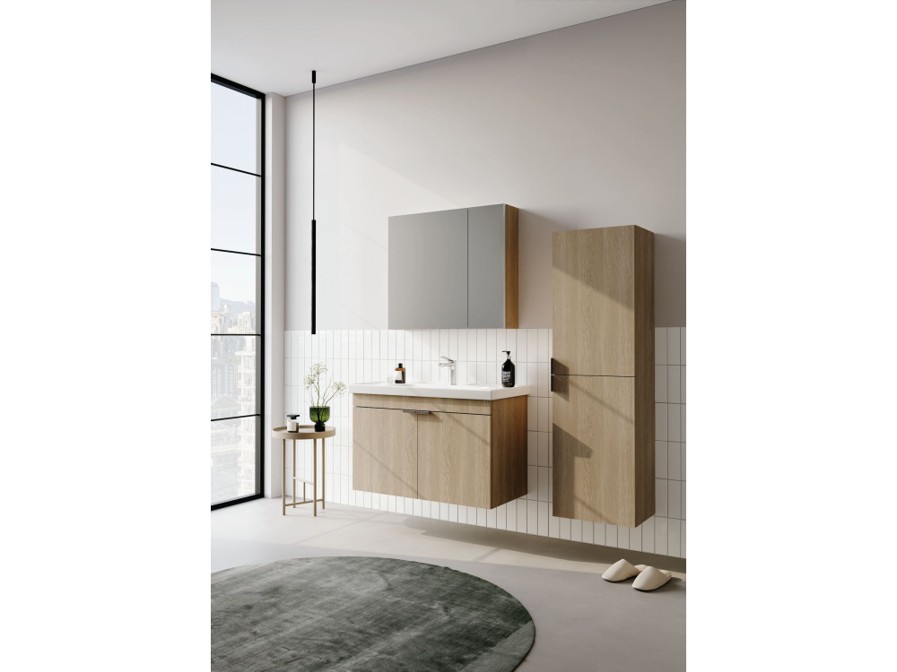 Mobile lavabo "Desna 80" - 80 x 45 x 58 cm - Rovere Sonomo