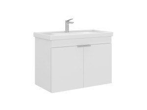 Mobile lavabo "Desna 80" - 80 x 45 x 58 cm - Bianco opaco