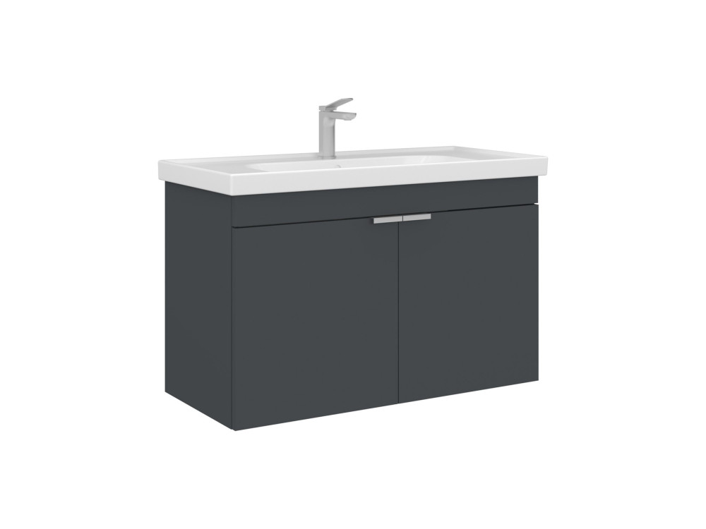 Mobile lavabo "Desna 90" - 90 x 45 x 58 cm - Antracite opaco