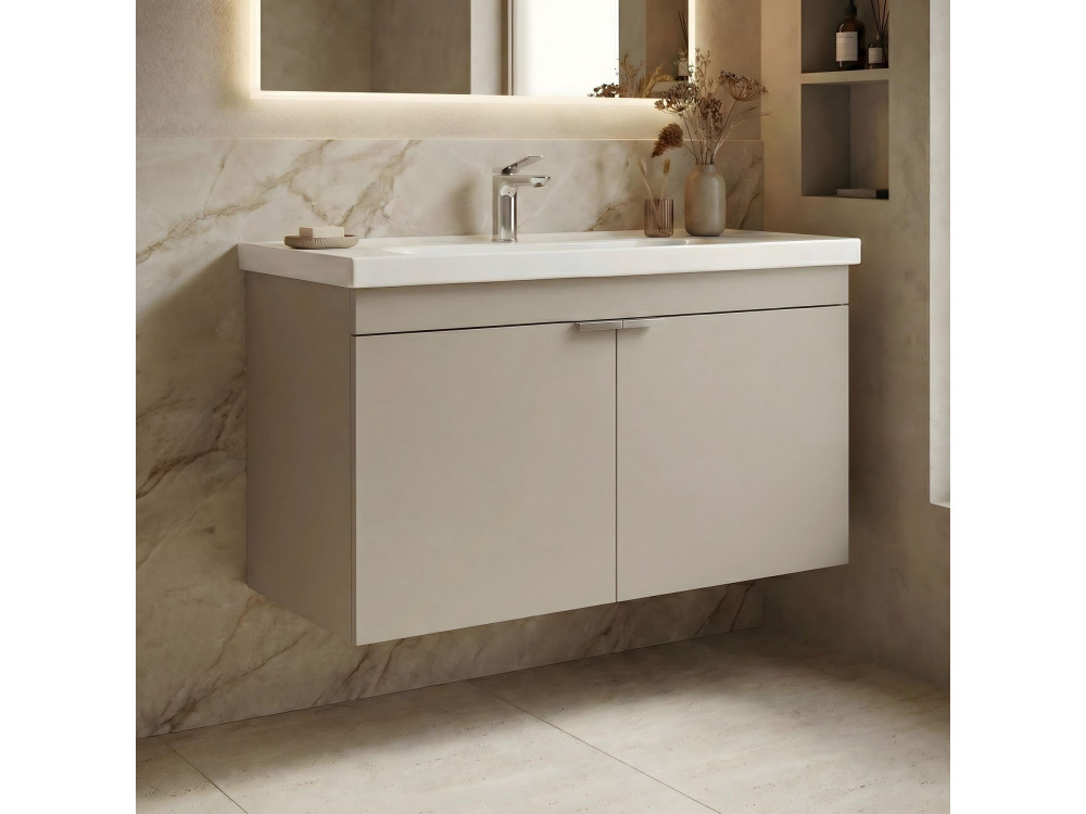 Mobile lavabo "Desna 90" - 90 x 45 x 58 cm - Sabbia