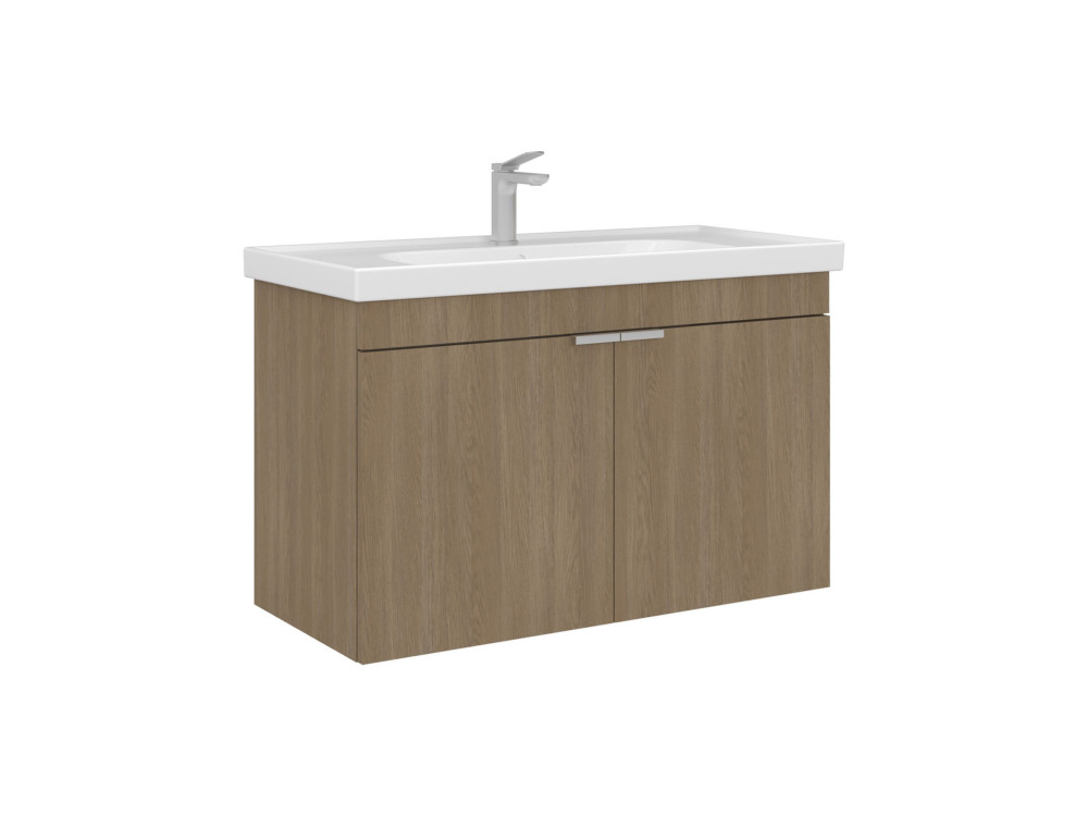 Mobile lavabo "Desna 90" - 90 x 45 x 58 cm - Rovere Sonomo