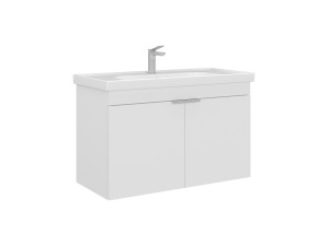 Mobile lavabo "Desna 90" - 90 x 45 x 58 cm - Bianco opaco