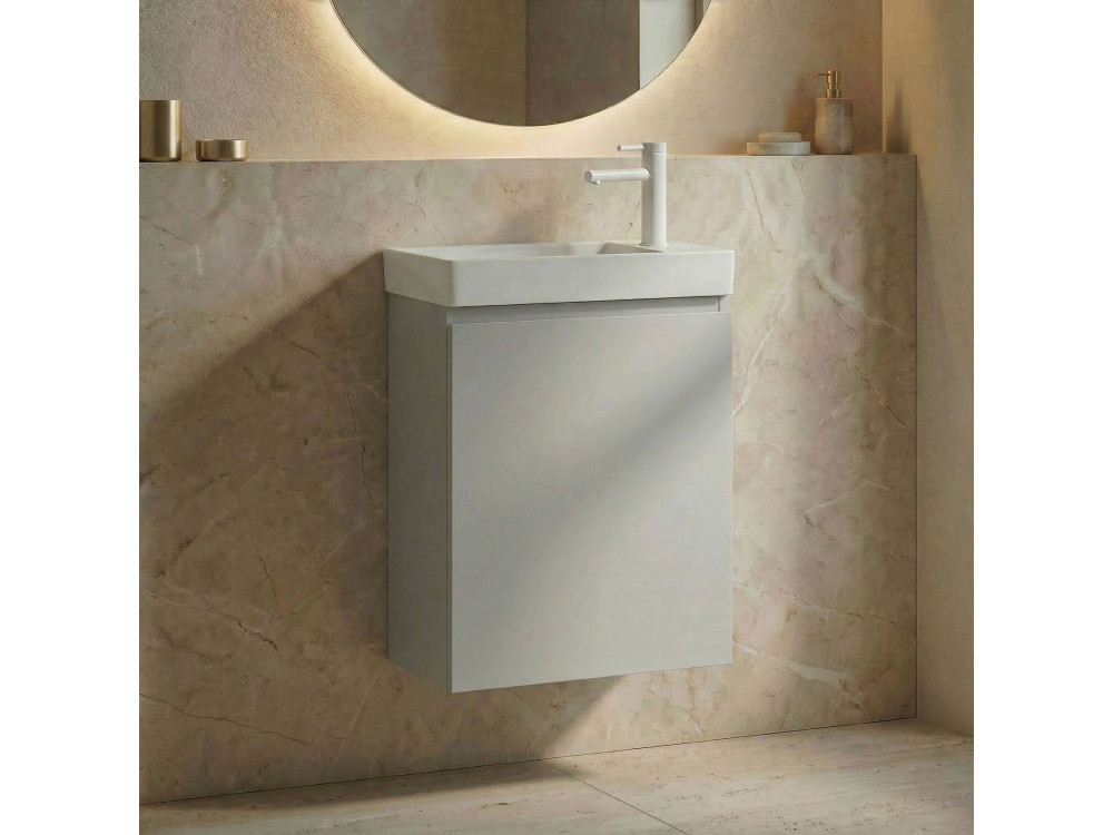Mobile lavabo "Ferla 40" - 40 x 22 x 50 cm - Cashmere opaco