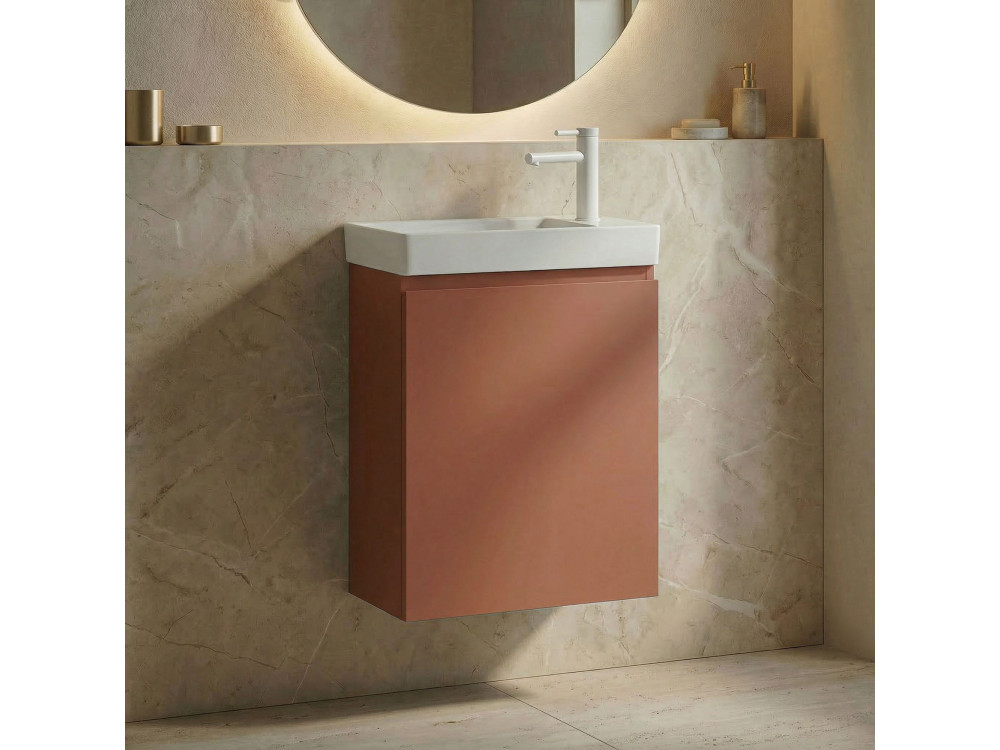 Mobile lavabo "Ferla 40" - 40 x 22 x 50 cm - Cinnamon opaco