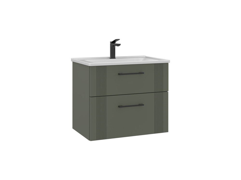 Mobile lavabo "Bari 65 v2" - 65 x 45 x 55 cm - Verde opaco