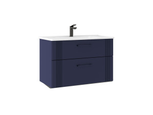 Mobile lavabo "Bari 85 v2" - 85 x 45 x 55 cm - Blu navy opaco