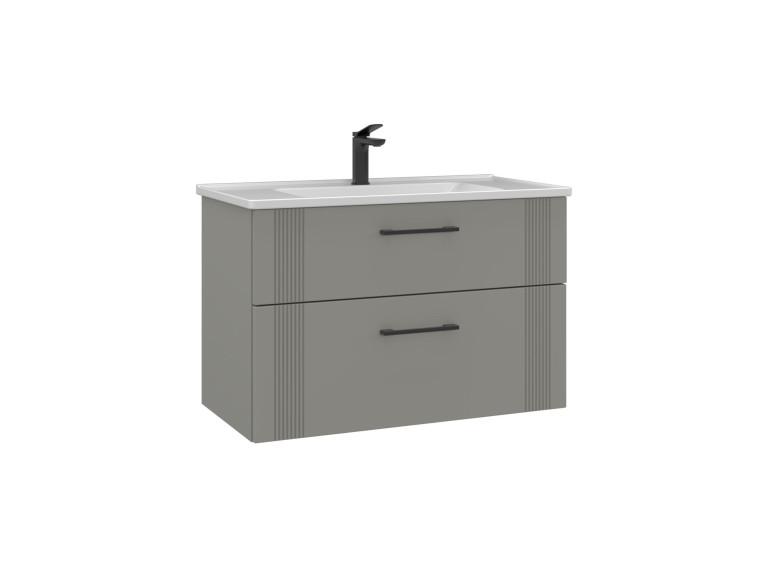Mobile lavabo "Bari 85 v2" - 85 x 45 x 55 cm - Cashmere opaco