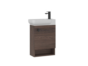 Mobile lavabo "Begonya 55" - 53 x 33 x 75 cm - Noce scuro