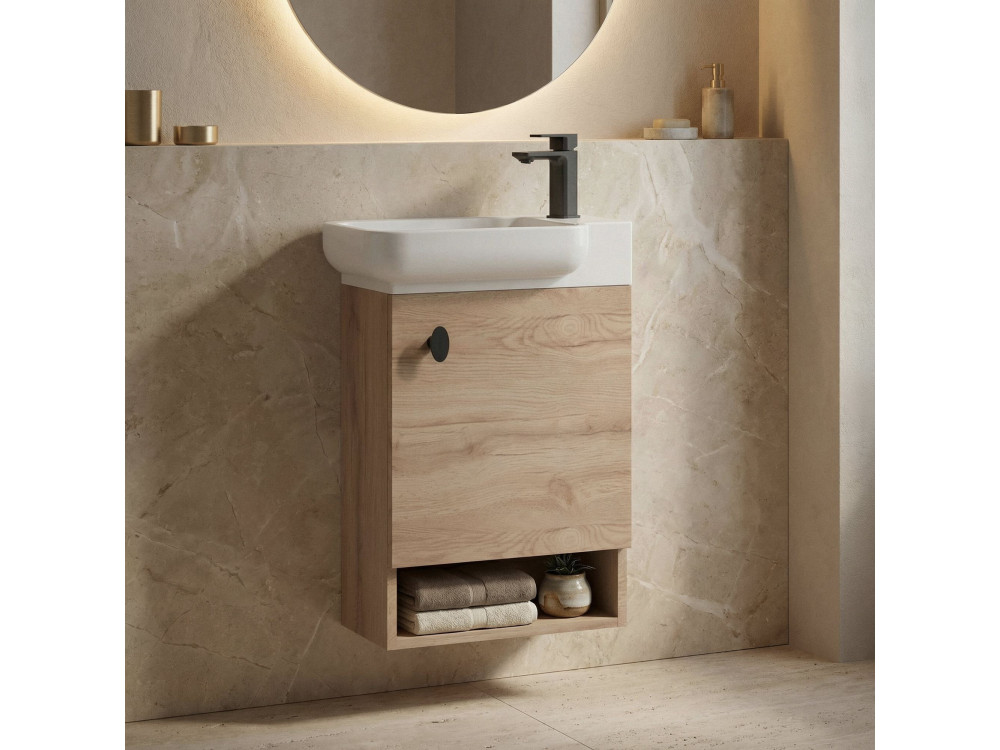 Mobile lavabo "Begonya 55" - 53 x 33 x 75 cm - Rovere