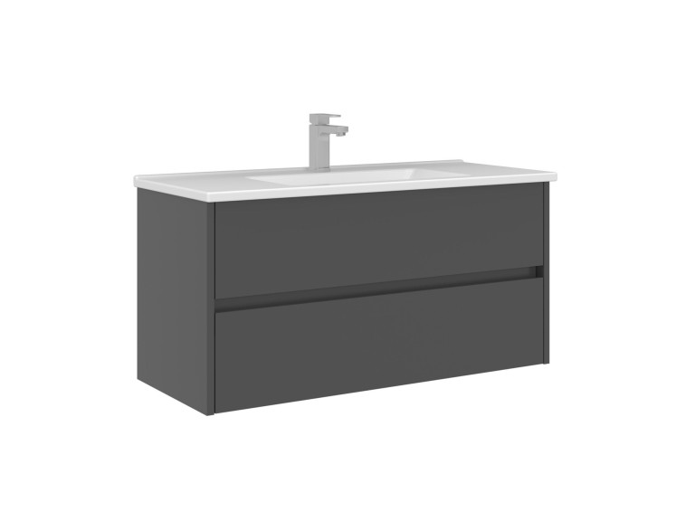 Mobile lavabo "Arno 100" - 100 x 45 x 52 cm - Antracite
