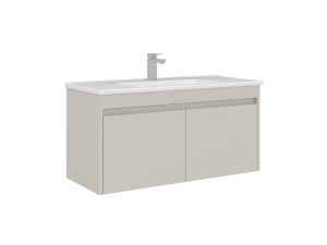 Mobile lavabo "Arno 100" - 100 x 45 x 52 cm - Cashmere