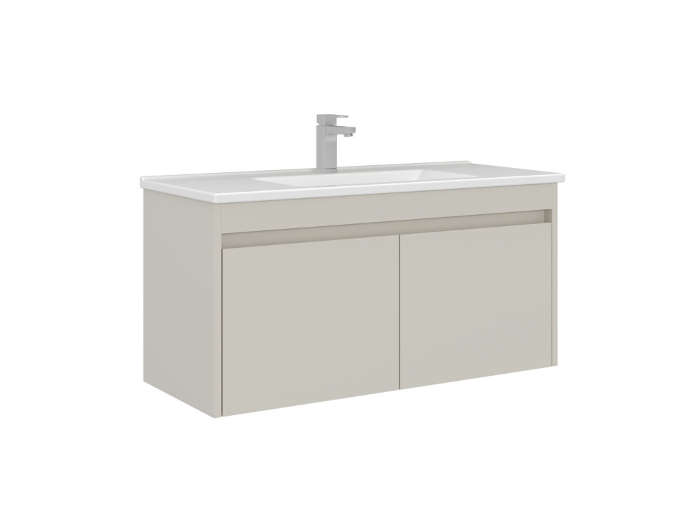 Mobile lavabo "Arno 100" - 100 x 45 x 52 cm - Cashmere