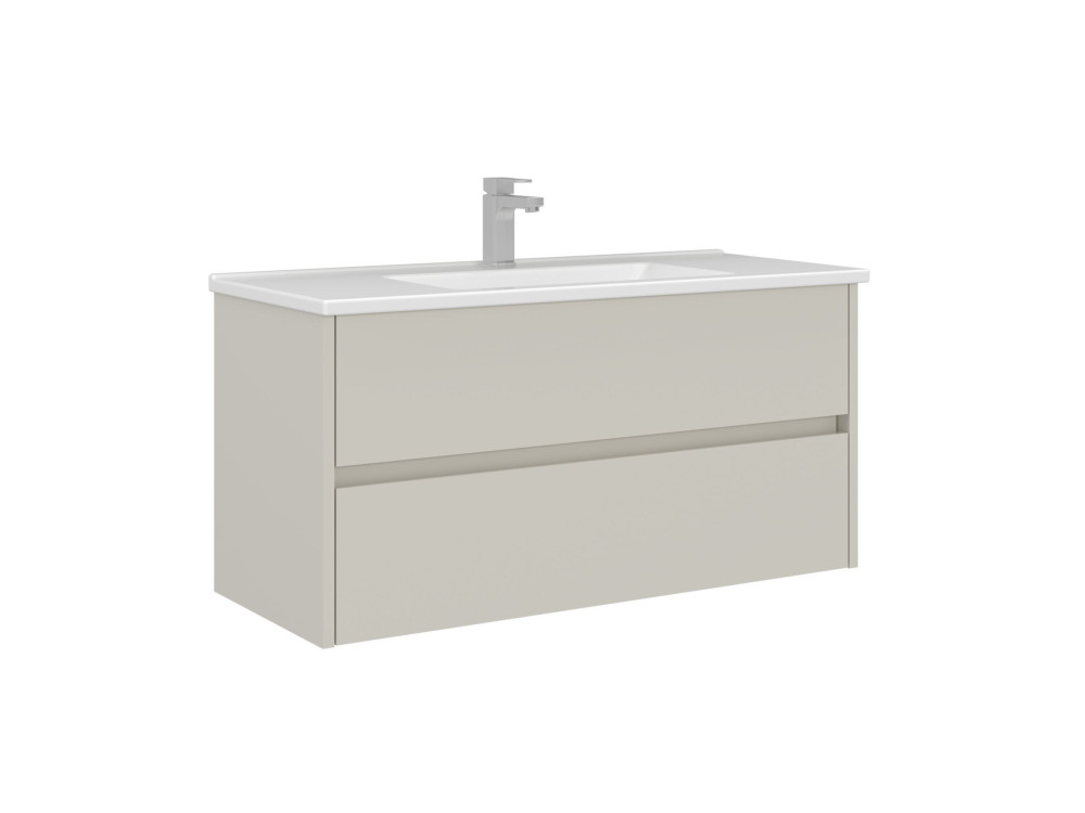 Mobile lavabo "Arno 100" - 100 x 45 x 52 cm - Cashmere