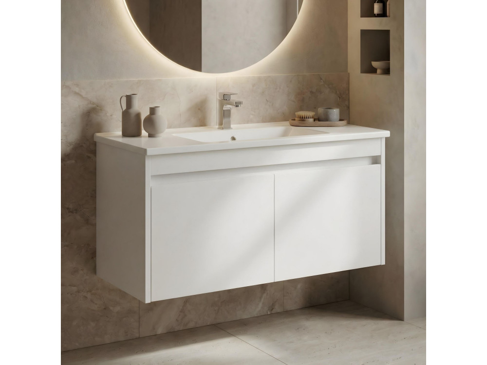 Mobile lavabo "Arno 100" - 100 x 45 x 52 cm - Bianco