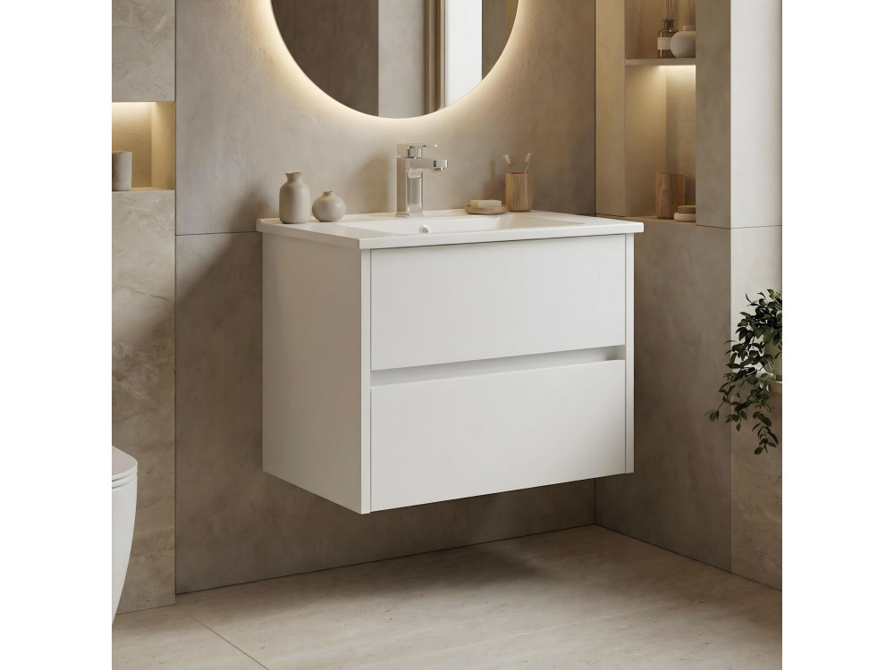 Mobile lavabo "Arno 65" - 65 x 45 x 52 cm - Bianco