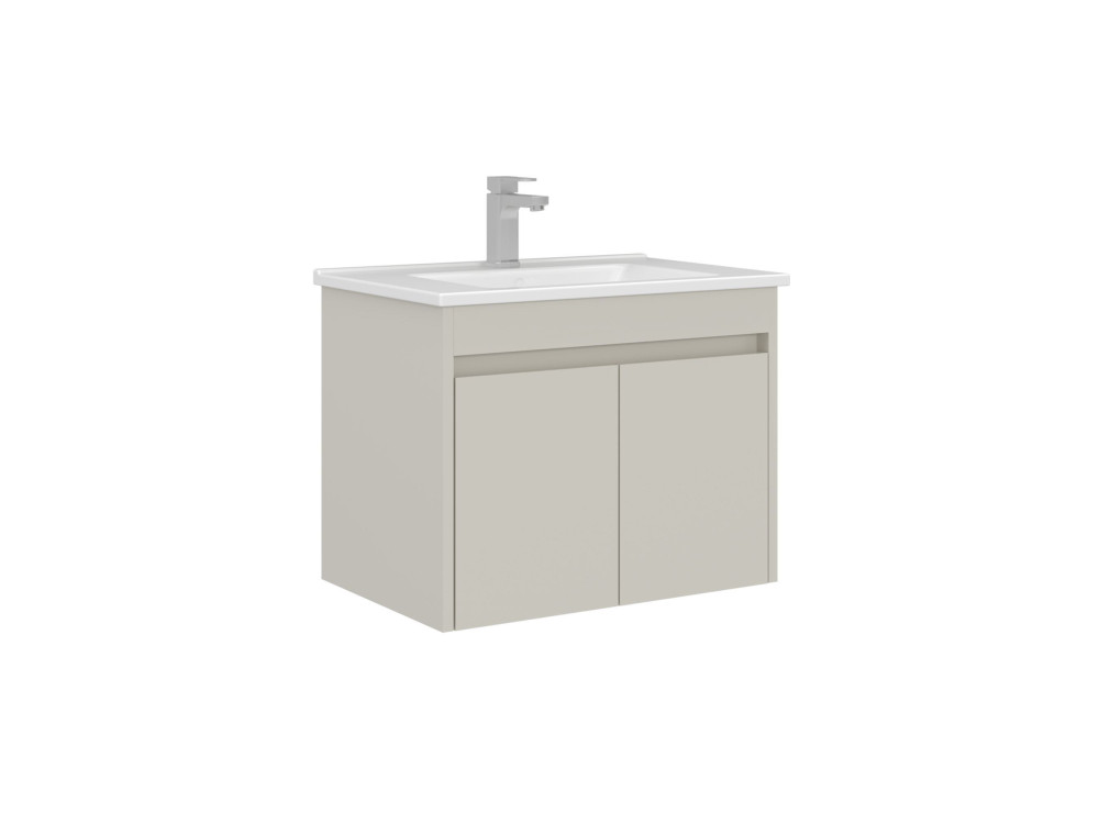 Mobile lavabo "Arno 65" - 65 x 45 x 52 cm - Cashmere