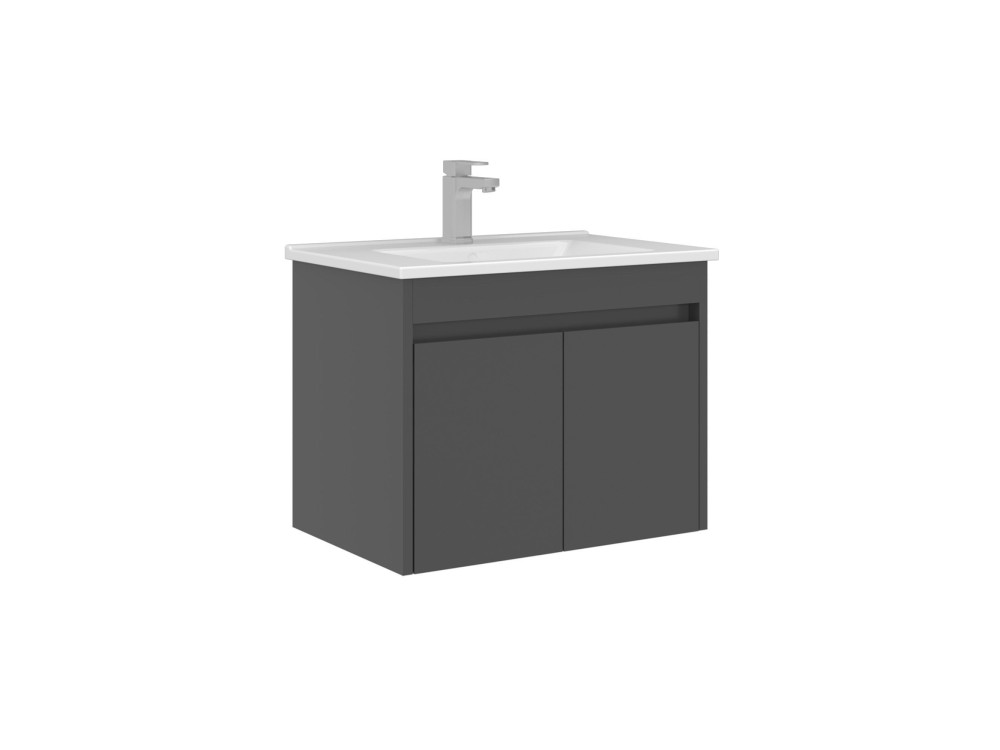 Mobile lavabo "Arno 65" - 65 x 45 x 52 cm - Antracite