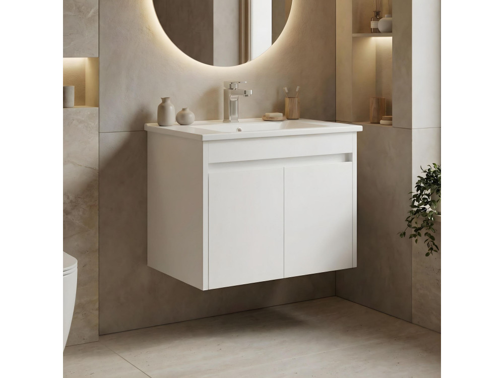 Mobile lavabo "Arno 65" - 65 x 45 x 52 cm - Bianco