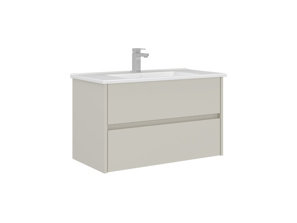 Mobile lavabo "Arno 85" - 85 x 45 x 52 cm - Cashmere
