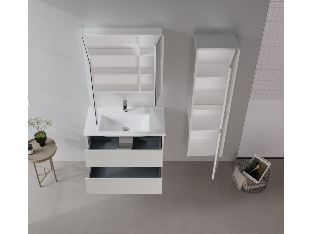 Mobile lavabo "Arno 85" - 85 x 45 x 52 cm - Cashmere