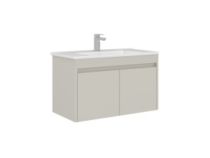 Mobile lavabo "Arno 85" - 85 x 45 x 52 cm - Cashmere