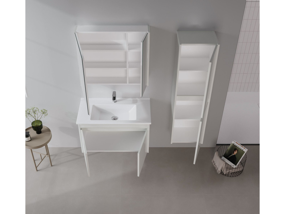 Mobile lavabo "Arno 85" - 85 x 45 x 52 cm - Cashmere