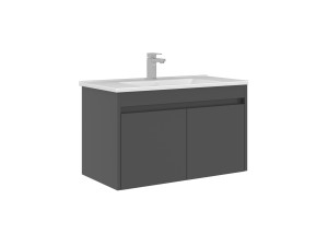 Mobile lavabo "Arno 85" - 85 x 45 x 52 cm - Grigio
