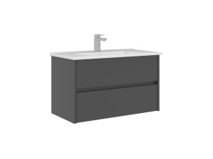 Mobile lavabo "Arno 85" - 85 x 45 x 52 cm - Antracite
