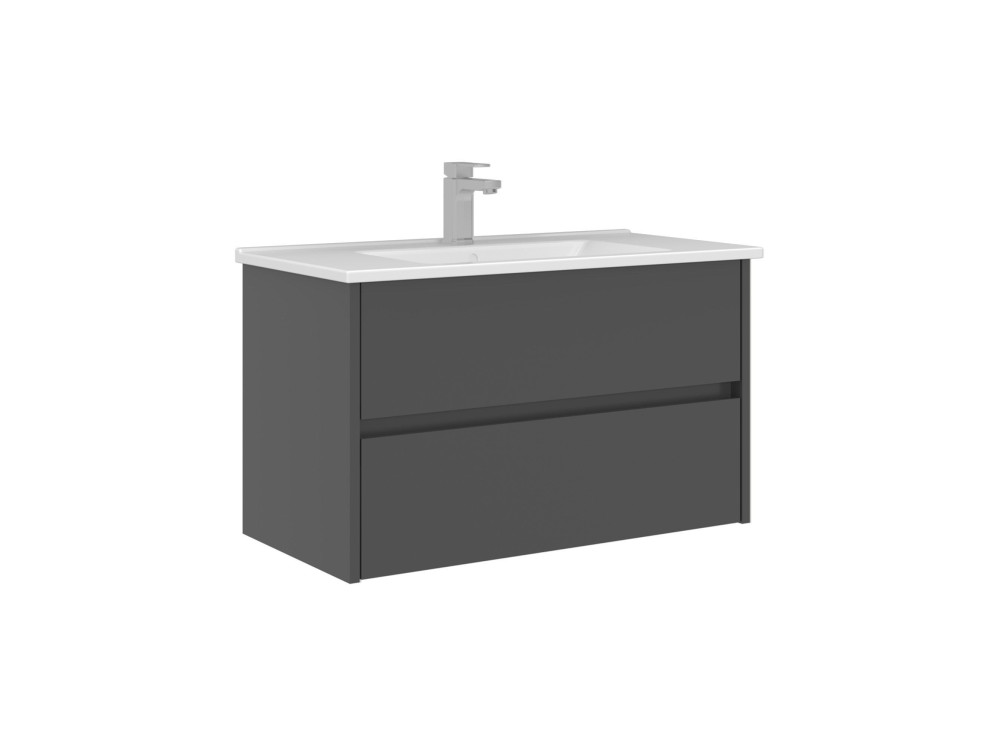 Mobile lavabo "Arno 85" - 85 x 45 x 52 cm - Antracite