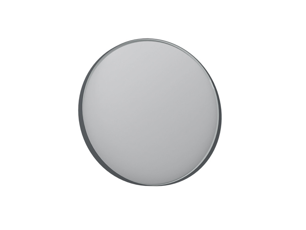 Specchio decorativo in legno "Moonlight 90 v2" - 90 x 7 x 90 cm - Antracite opaco