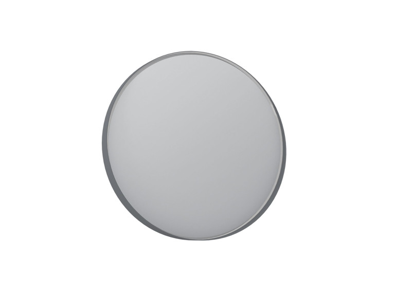 Specchio decorativo in legno "Moonlight 90 v2" - 90 x 7 x 90 cm - Grigio opaco