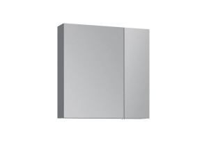 Mobile da bagno con specchio "Nuvola 60 v2" - 66 x 16 x 60 cm - Grigio