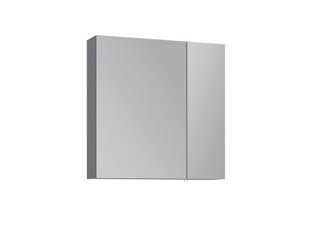 Mobile da bagno con specchio "Nuvola 60 v2" - 66 x 16 x 60 cm - Grigio