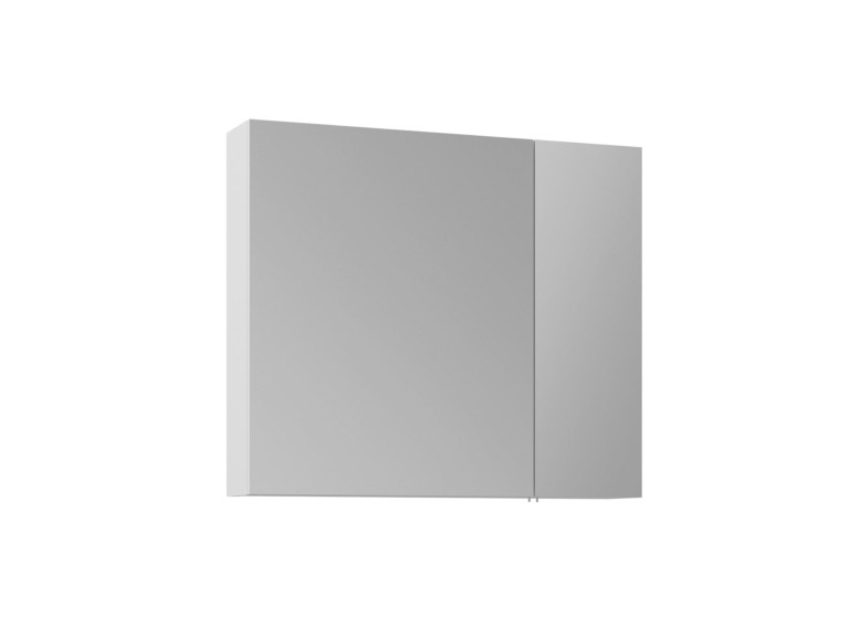 Mobile da bagno con specchio "Nuvola 80 v2" - 75 x 16 x 66 cm - Bianco