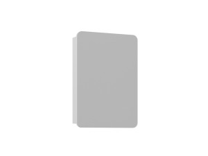 Mobile da bagno con specchio "Orbit 50" - 50 x 16 x 71 cm - Bianco