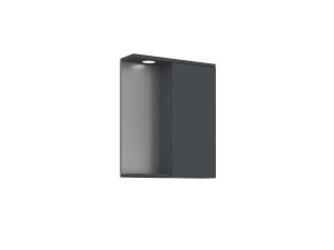 Mobile da bagno con specchio "Purus 55" - 56 x 18 x 68 cm - Antracite opaco