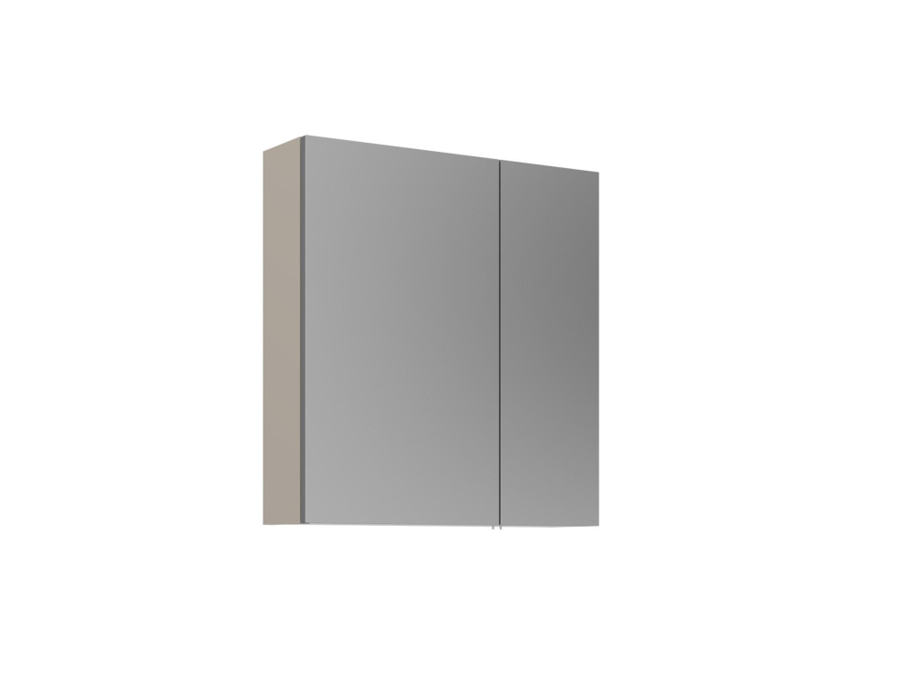Mobile da bagno con specchio "Desna 60" - 60 x 16 x 66 cm - Sabbia