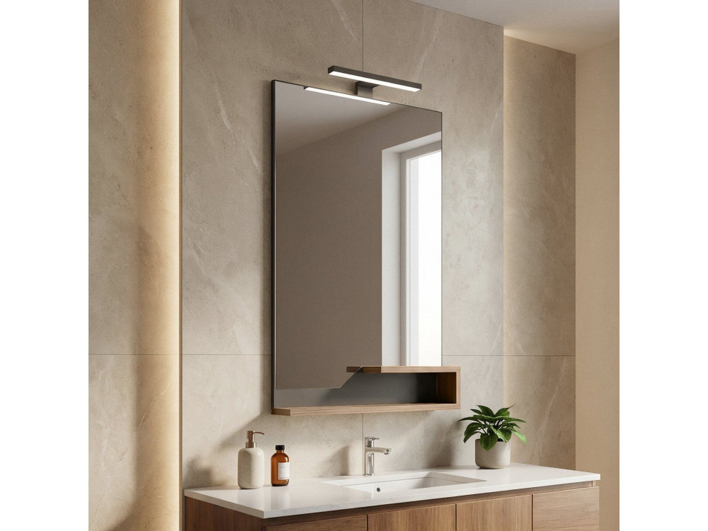 Specchio decorativo in legno "Galia 60" - 60 x 14 x 100 cm - Rovere