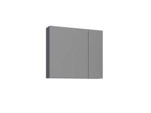 Mobile da bagno con specchio "Bari 80" - 75 x 16 x 66 cm - Antracite opaco