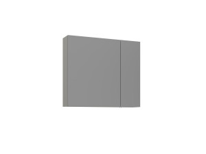Mobile da bagno con specchio "Bari 80" - 75 x 16 x 66 cm - Cashmere opaco