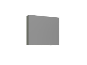 Mobile da bagno con specchio "Bari 80" - 75 x 16 x 66 cm - Verde opaco