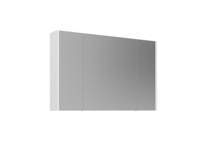 Mobile da bagno con specchio "Arno 100" - 100 x 16 x 66 cm - Bianco