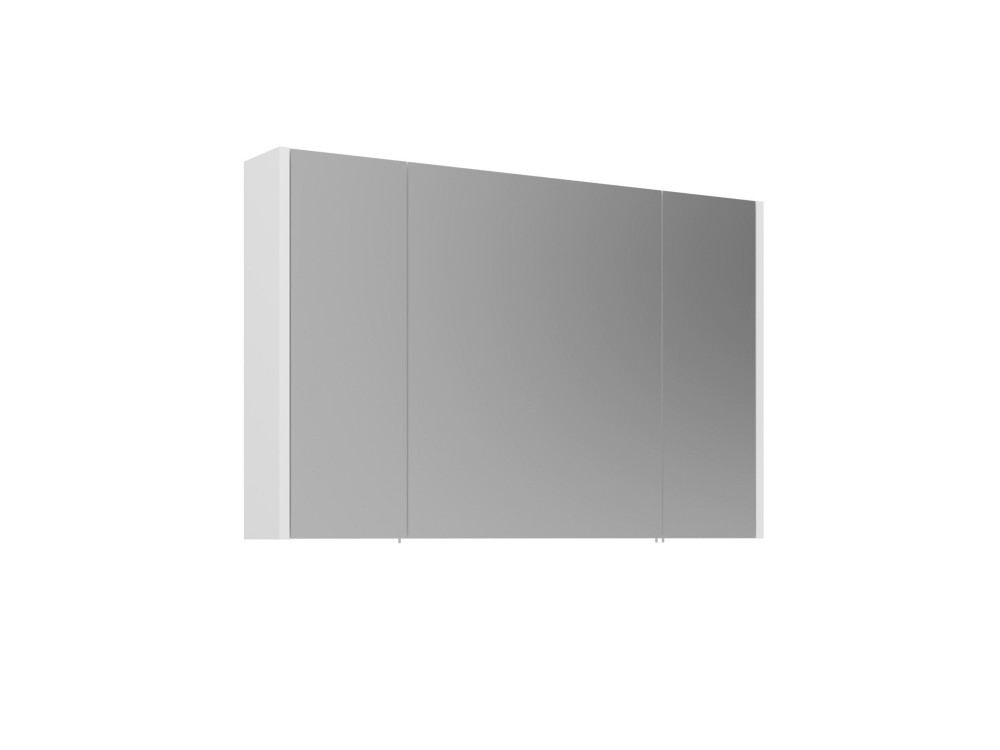 Mobile da bagno con specchio "Arno 100" - 100 x 16 x 66 cm - Bianco