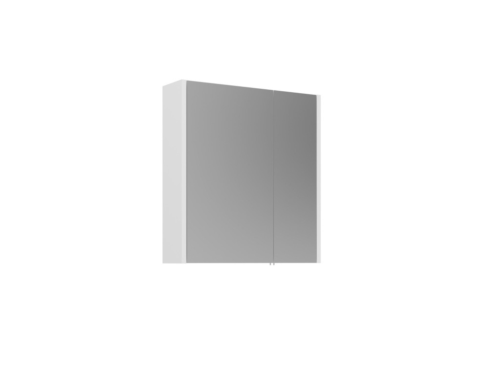 Mobile da bagno con specchio "Arno 60" - 60 x 16 x 66 cm - Bianco