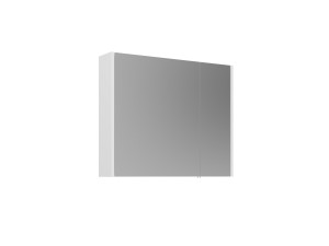 Mobile da bagno con specchio "Arno 80" - 79 x 16 x 66 cm - Bianco