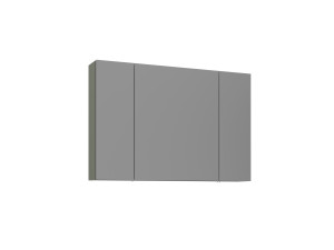 Mobile da bagno con specchio "Bari 100" - 97 x 16 x 66 cm - Verde opaco