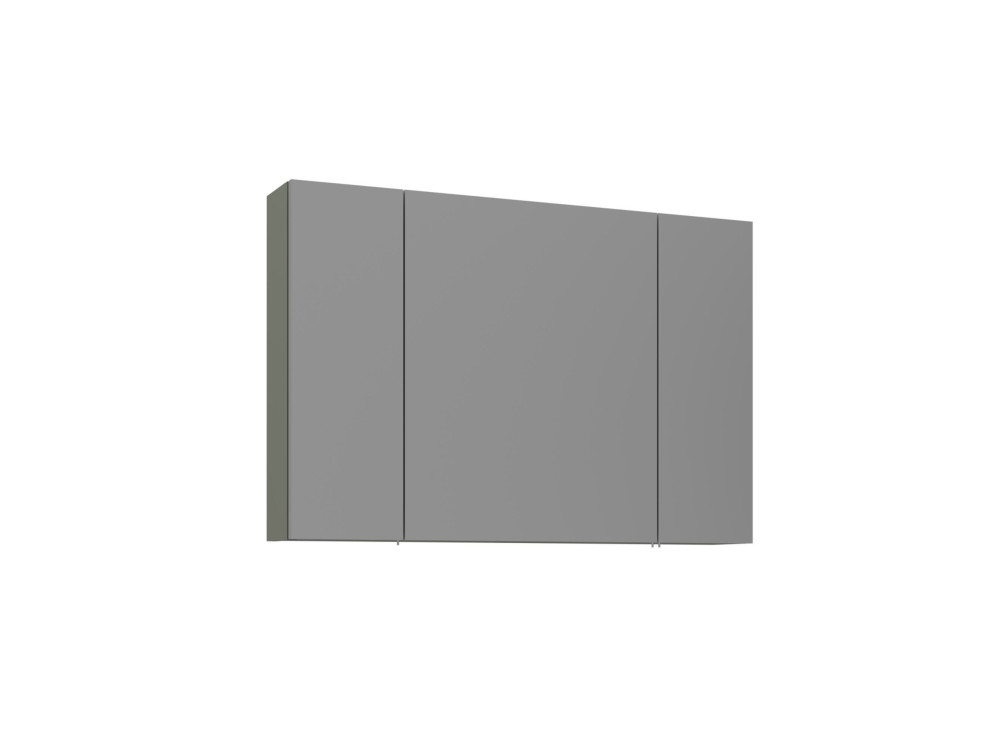 Mobile da bagno con specchio "Bari 100" - 97 x 16 x 66 cm - Verde opaco